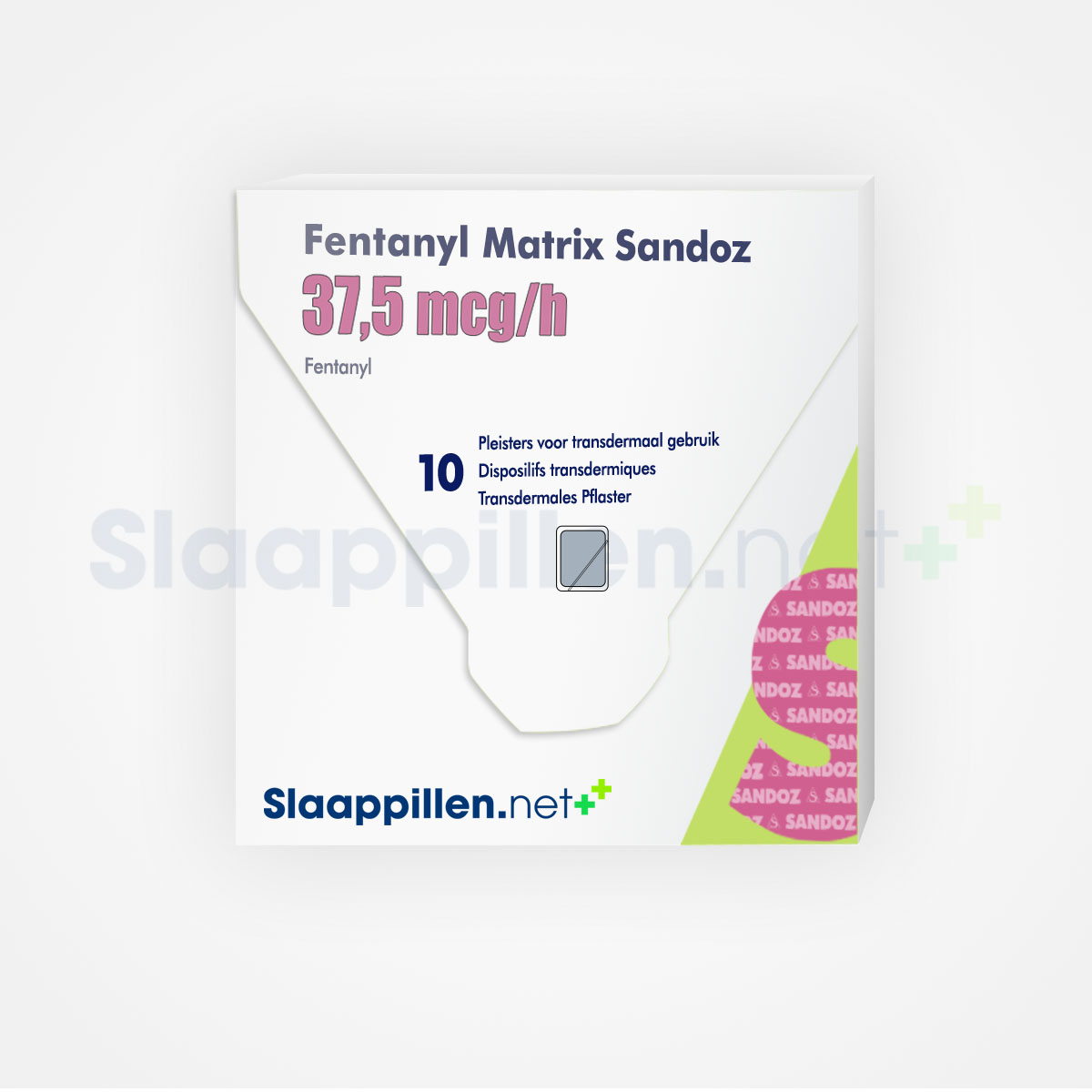 Fentanyl Aurobindo 37,5microgram/uur Pleister 16 Fentanyl Matrixpleister 37 5 ug uur sandoz