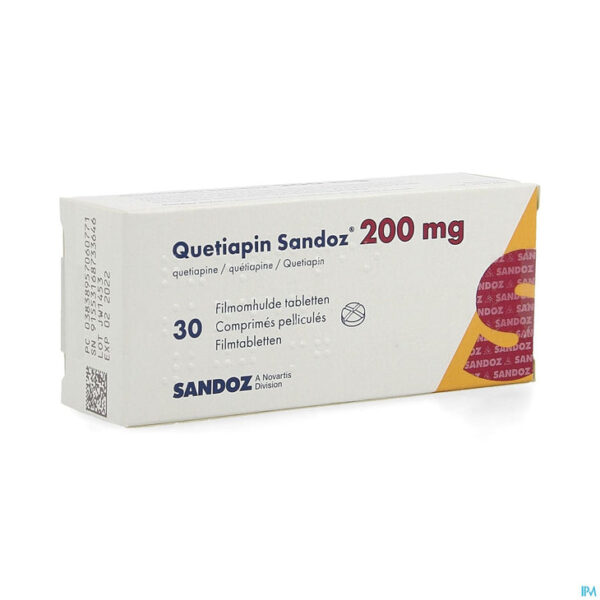 Quetiapine 200 mg (30 tabletten)